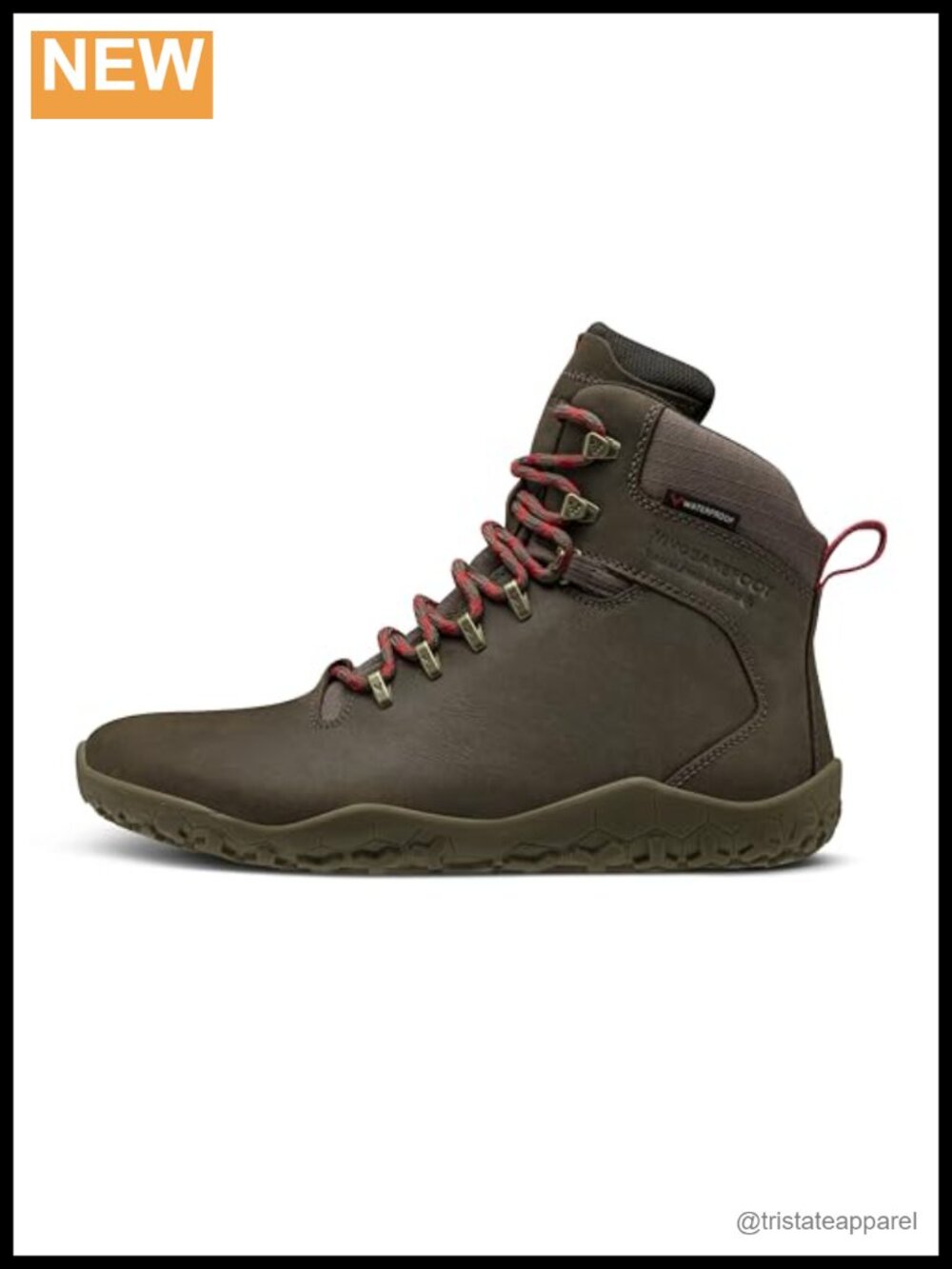 Women's Leather & Wool Hiking Boots Barefoot Sole Lightweight Waterproof